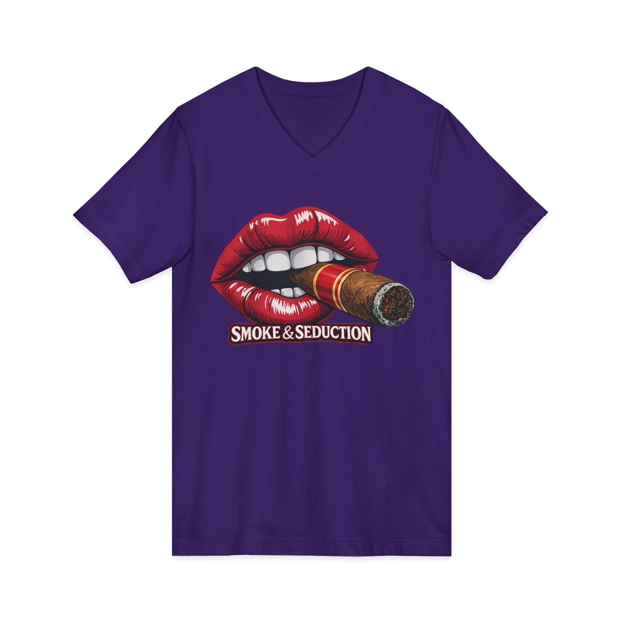 Ladies Smoke & Seduction V-Neck Tee