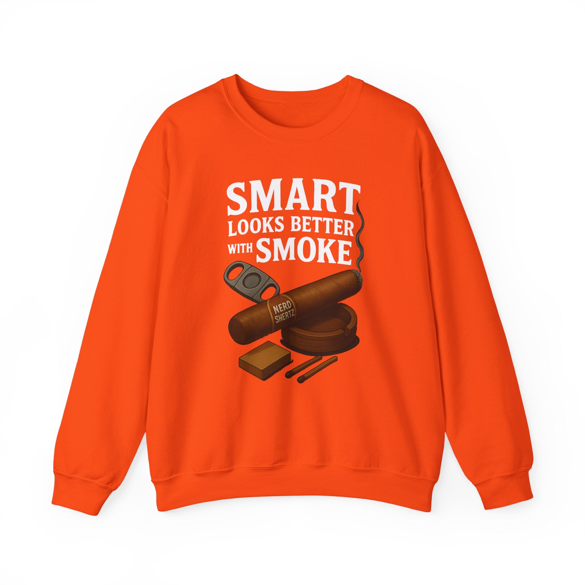 Smart Looks Better with Smoke Crewneck Sweatshirt