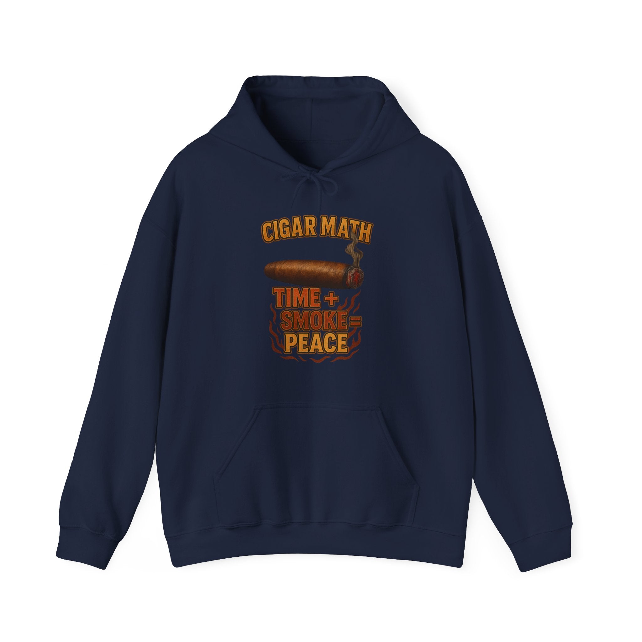 Cigar Math: Time + Smoke = Peace Hoodie