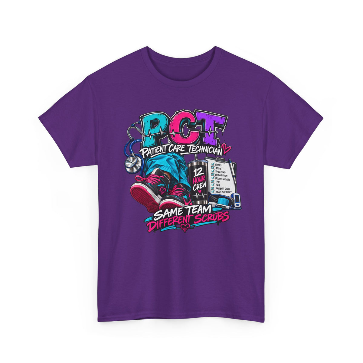 PCT Same Team Different Scrubs Tee