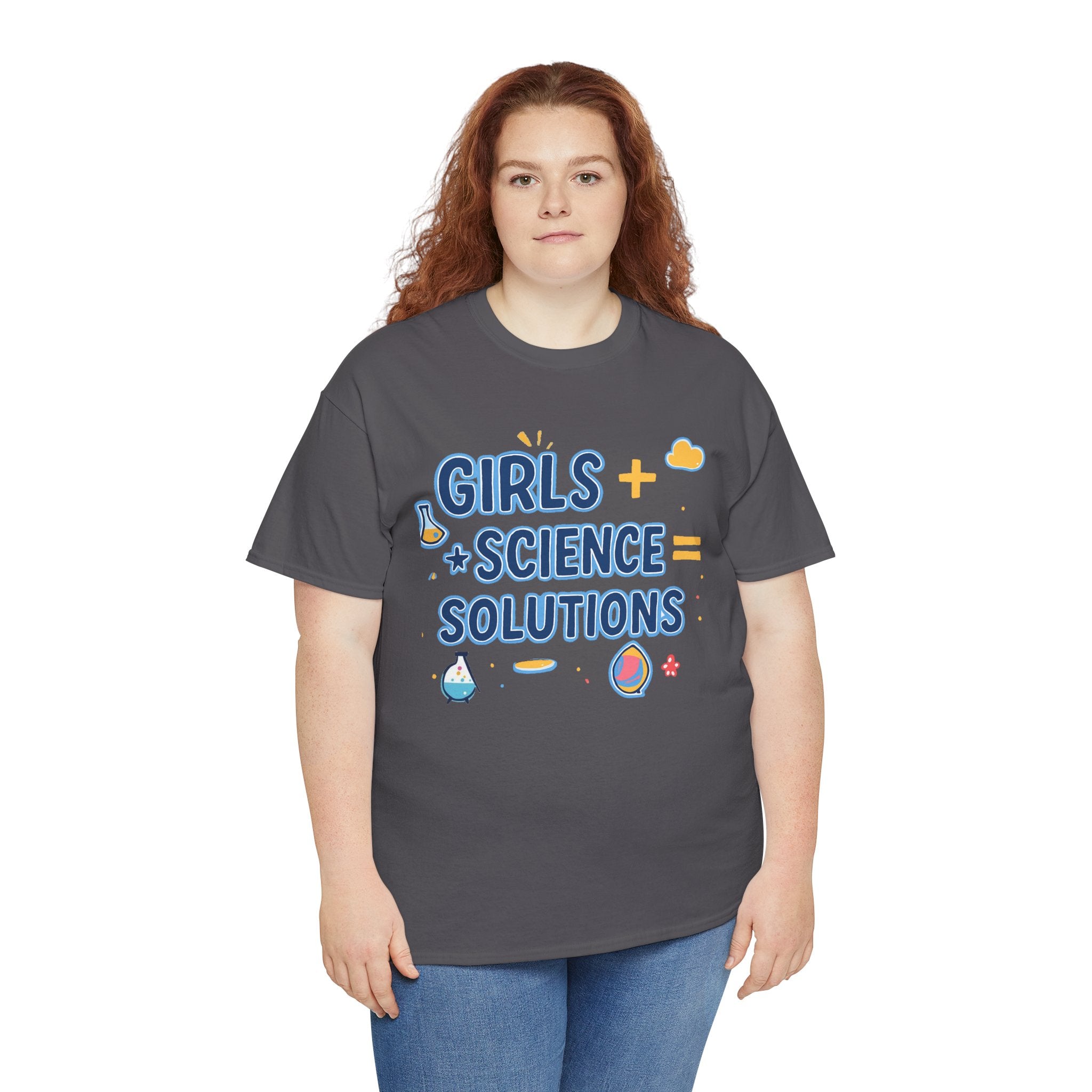 Girls + Science = Solutions Adult Tee