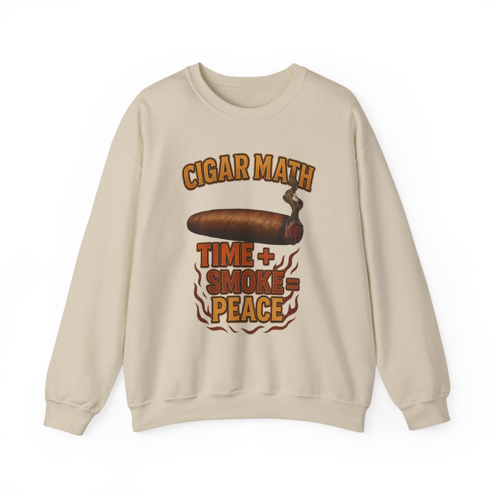 Cigar Math: Time + Smoke = Peace Sweatshirt