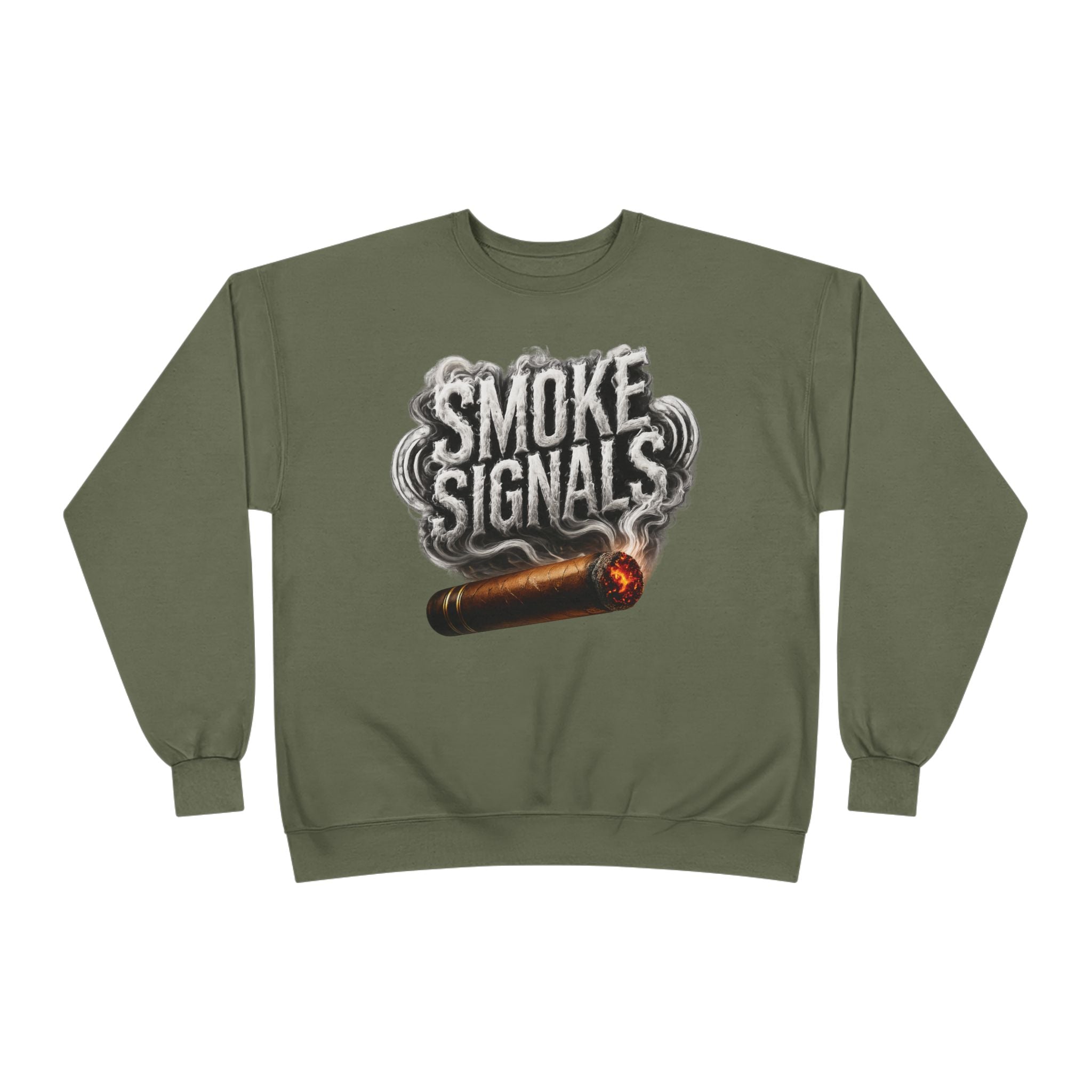 Smoke Signals Crewneck Sweatshirt  with Pockets