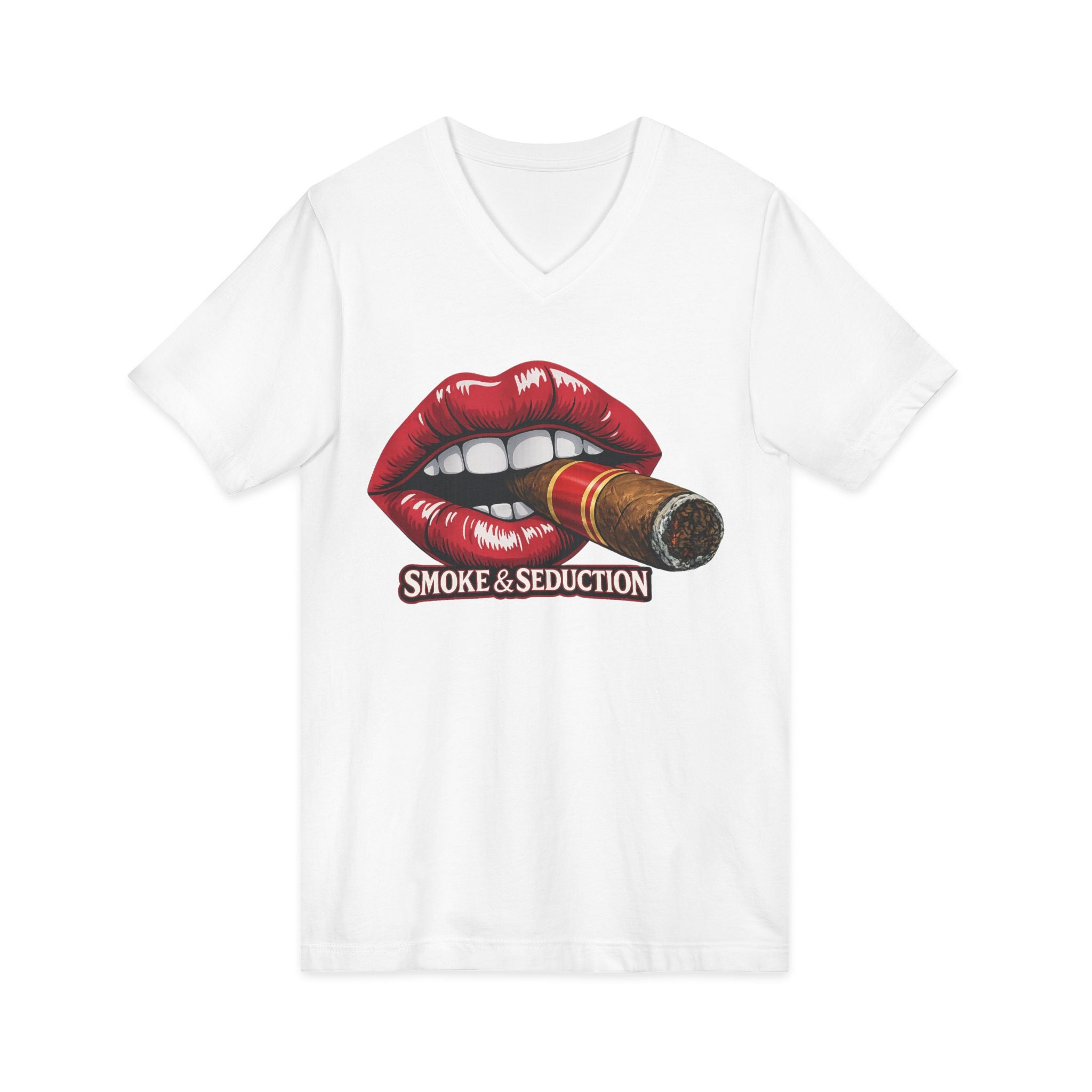 Ladies Smoke & Seduction V-Neck Tee