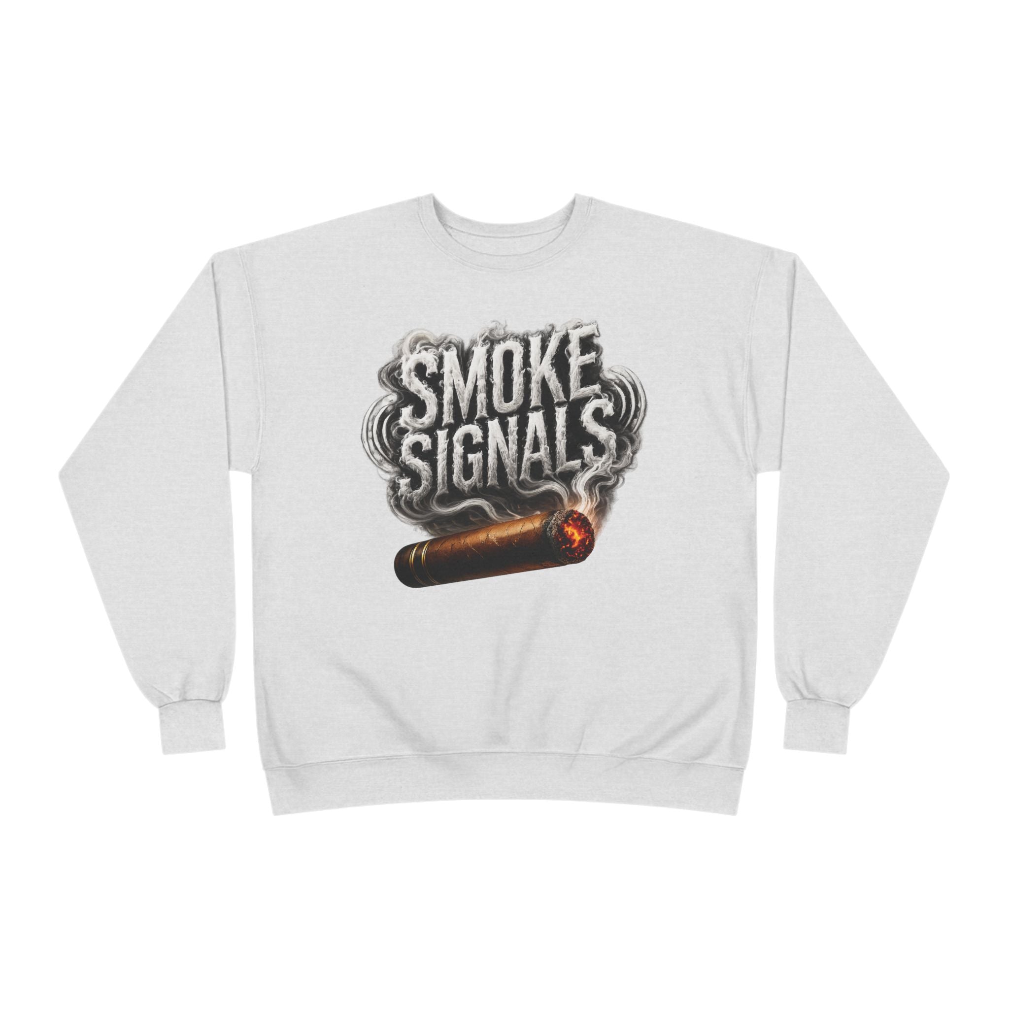 Smoke Signals Crewneck Sweatshirt  with Pockets