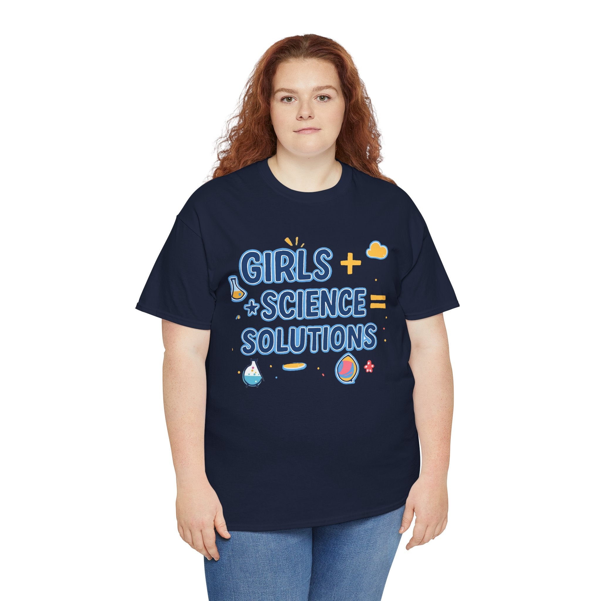 Girls + Science = Solutions Adult Tee