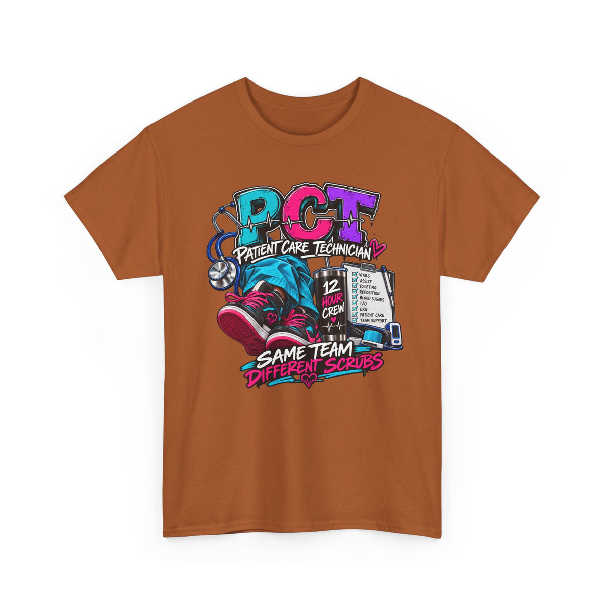 PCT Same Team Different Scrubs Tee