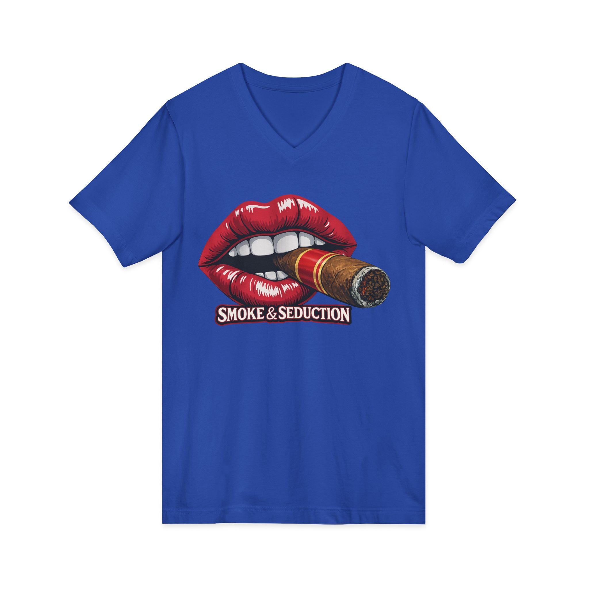 Ladies Smoke & Seduction V-Neck Tee
