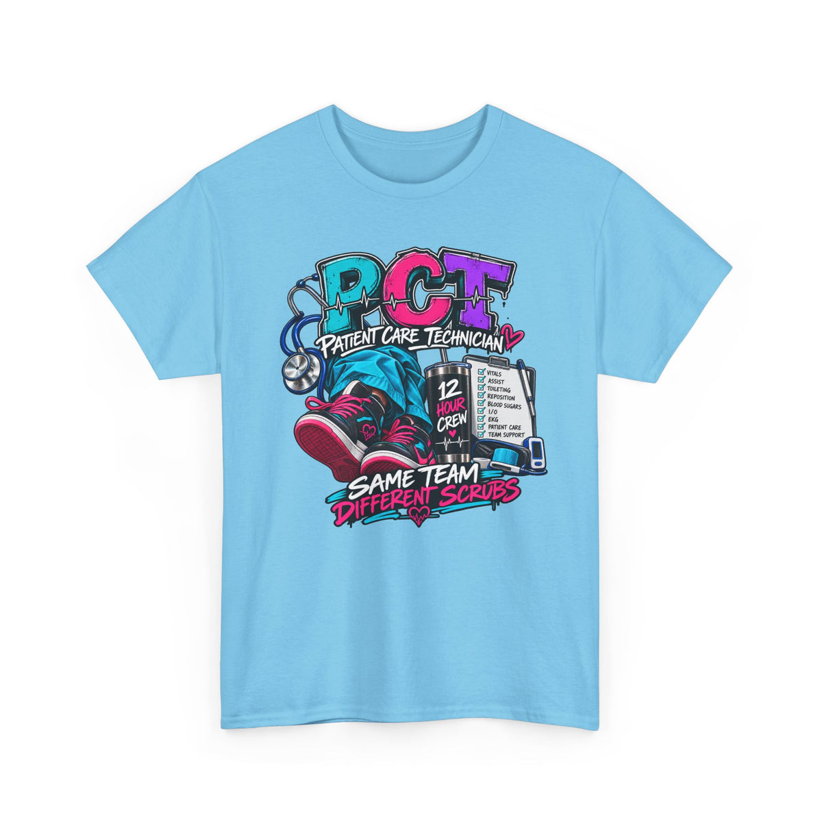 PCT Same Team Different Scrubs Tee