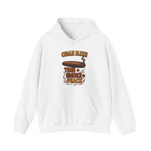 Cigar Math: Time + Smoke = Peace Hoodie