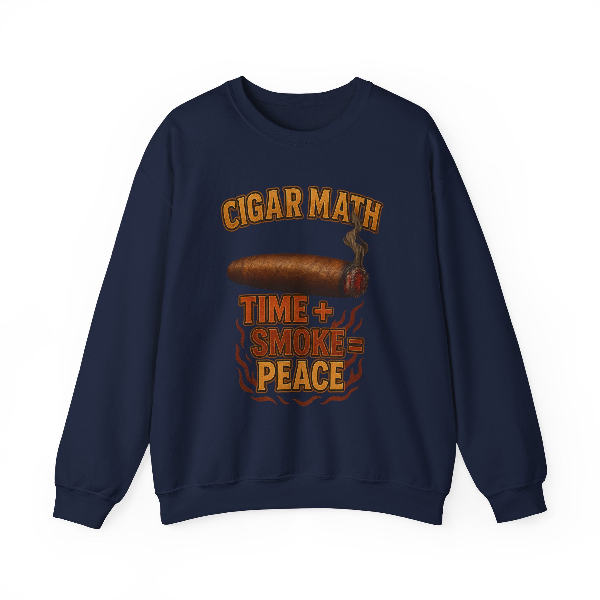 Cigar Math: Time + Smoke = Peace Sweatshirt