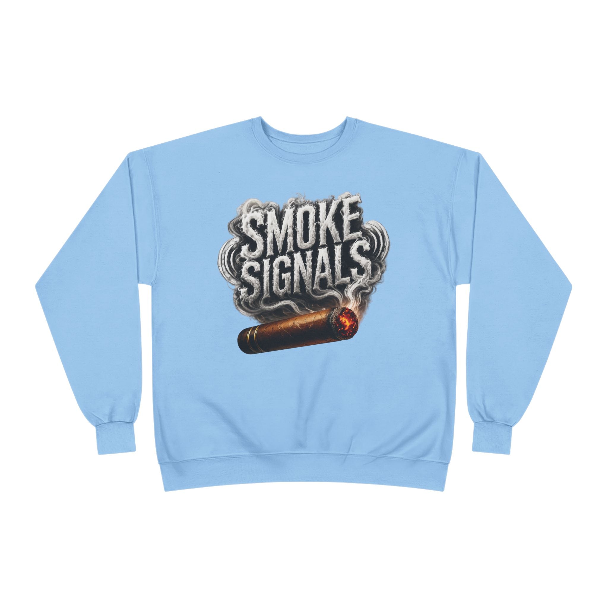 Smoke Signals Crewneck Sweatshirt  with Pockets