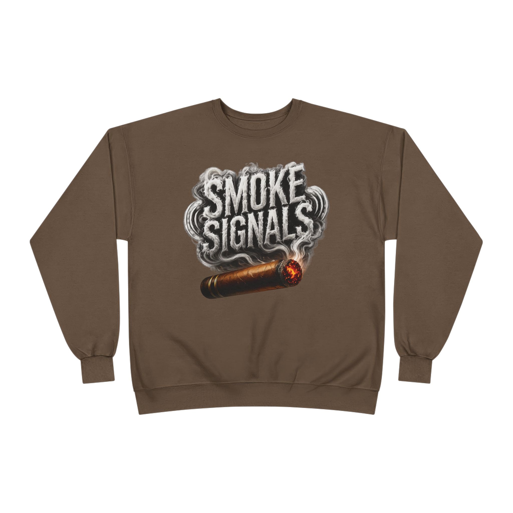 Smoke Signals Crewneck Sweatshirt  with Pockets