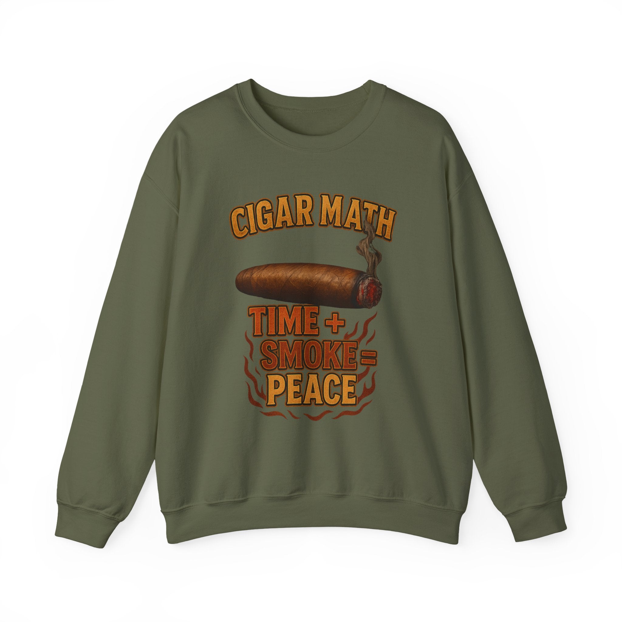 Cigar Math: Time + Smoke = Peace Sweatshirt