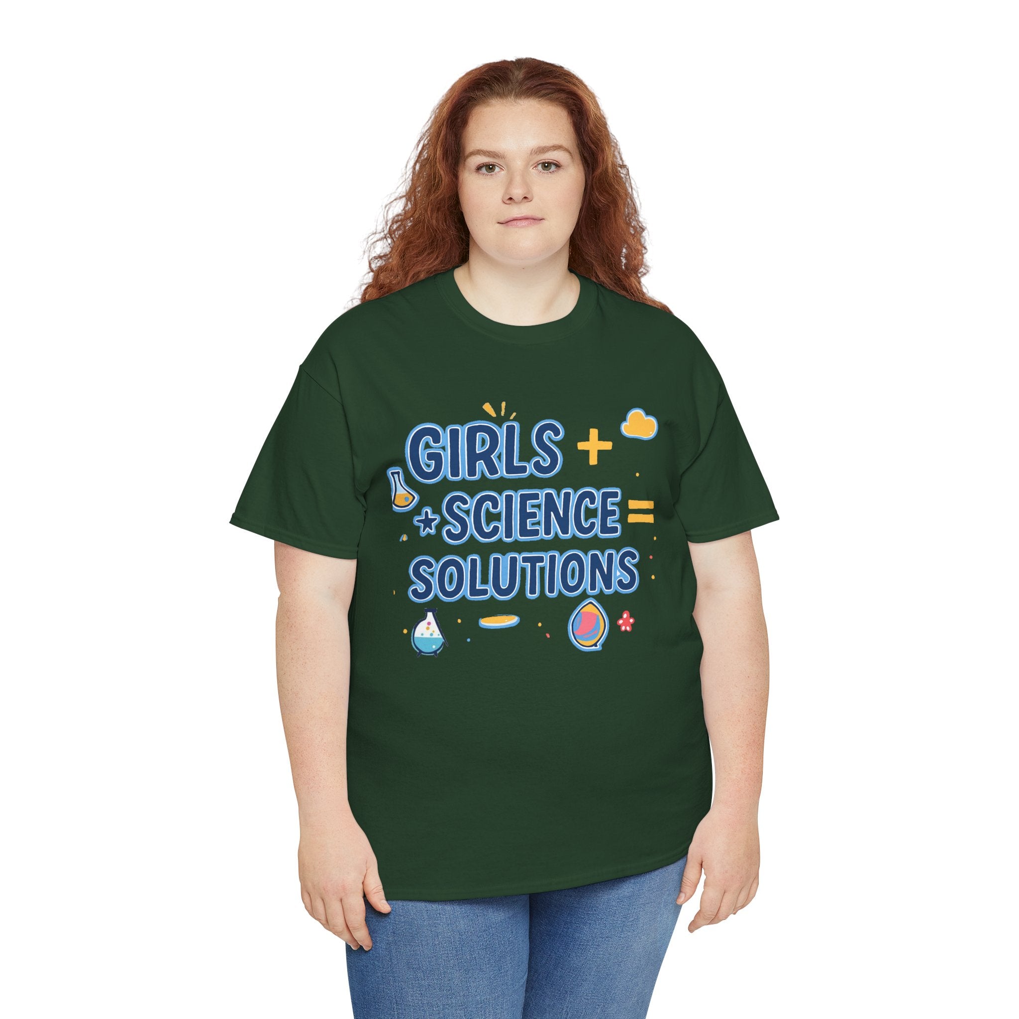 Girls + Science = Solutions Adult Tee