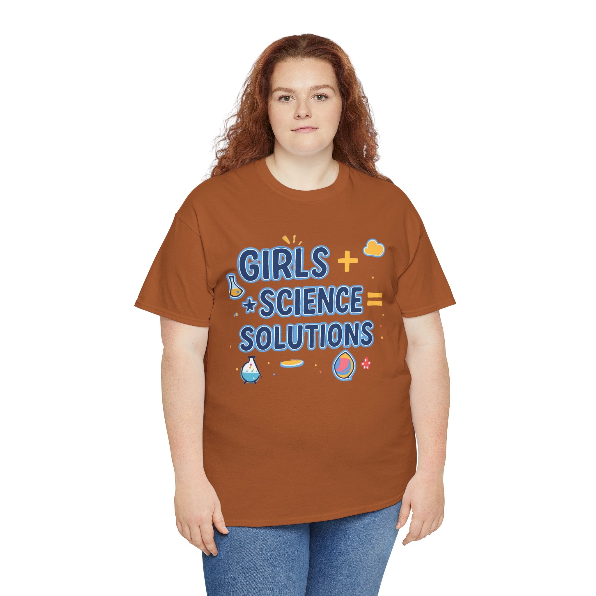 Girls + Science = Solutions Adult Tee