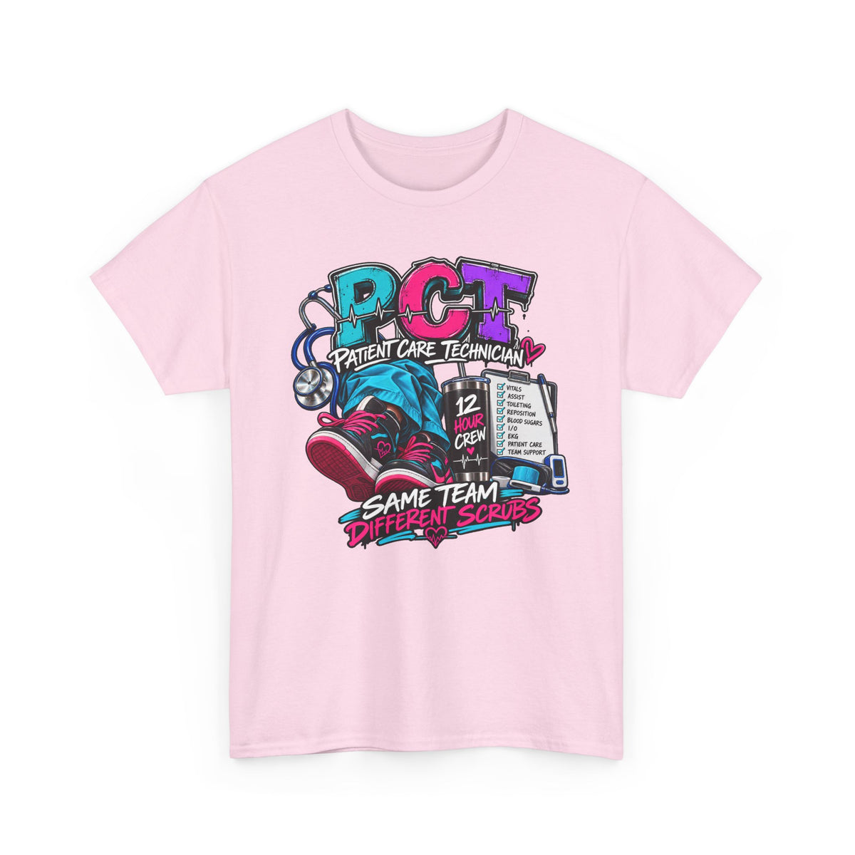 PCT Same Team Different Scrubs Tee
