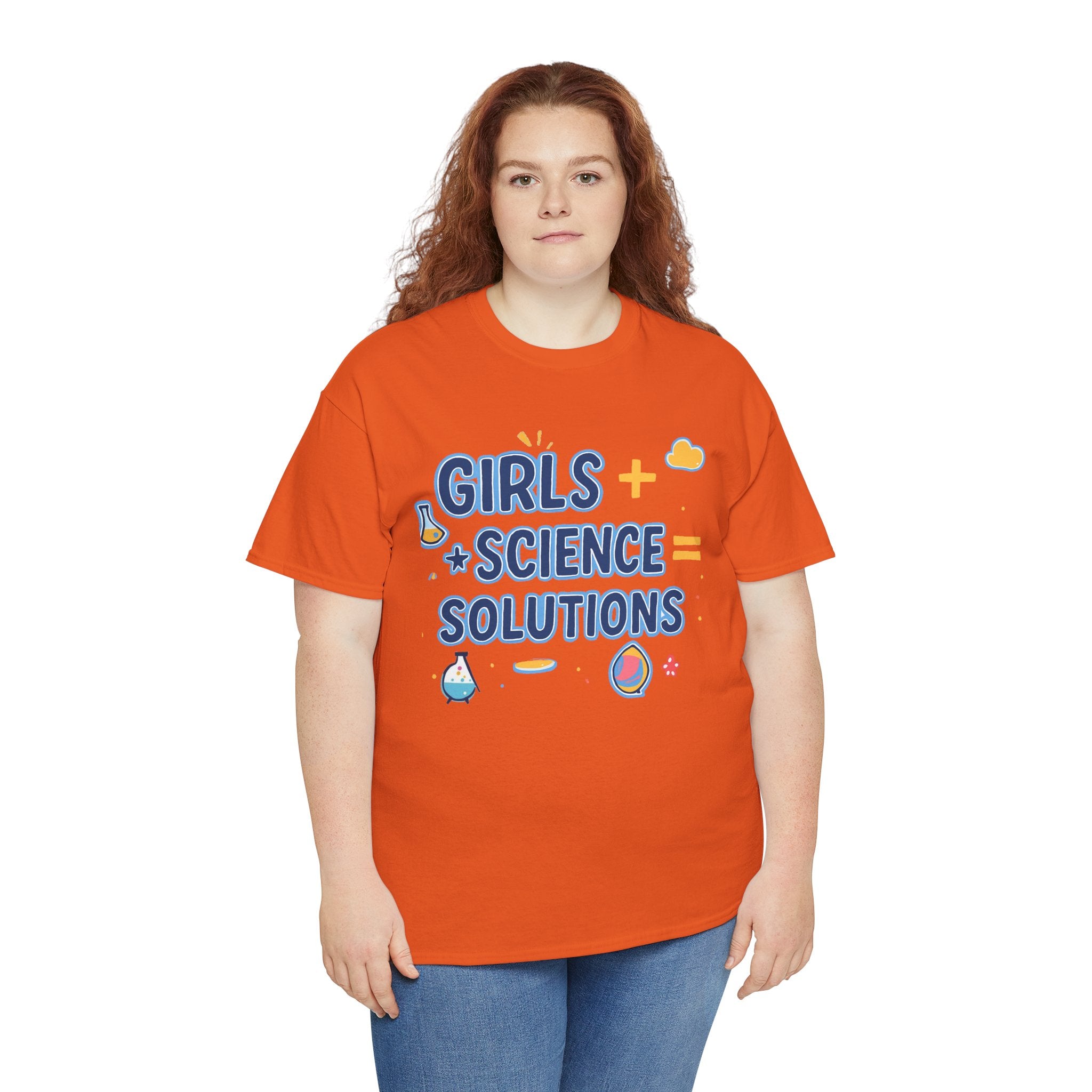 Girls + Science = Solutions Adult Tee