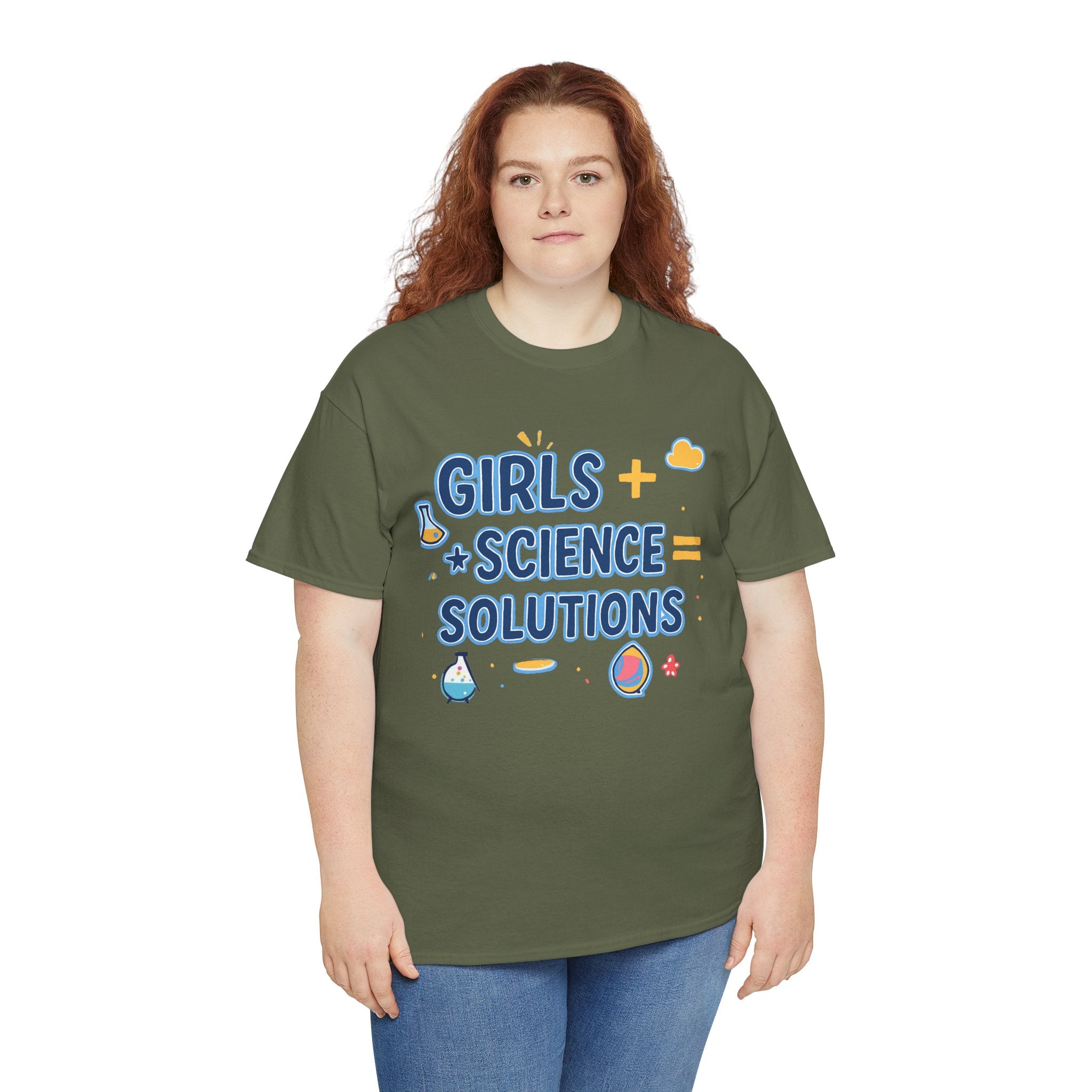 Girls + Science = Solutions Adult Tee