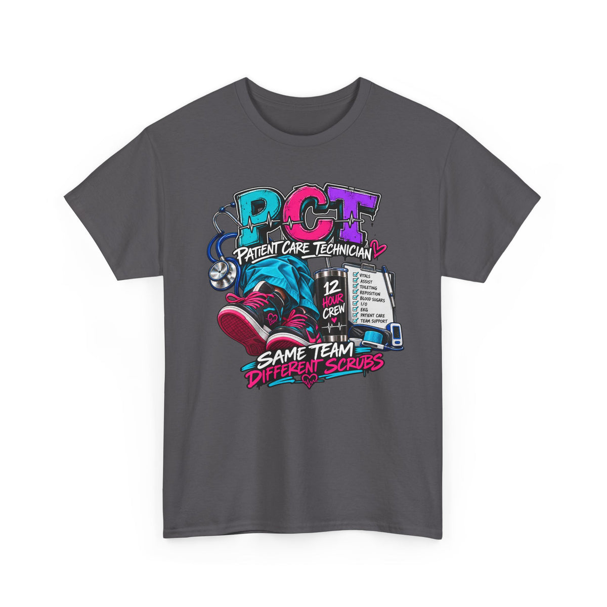PCT Same Team Different Scrubs Tee
