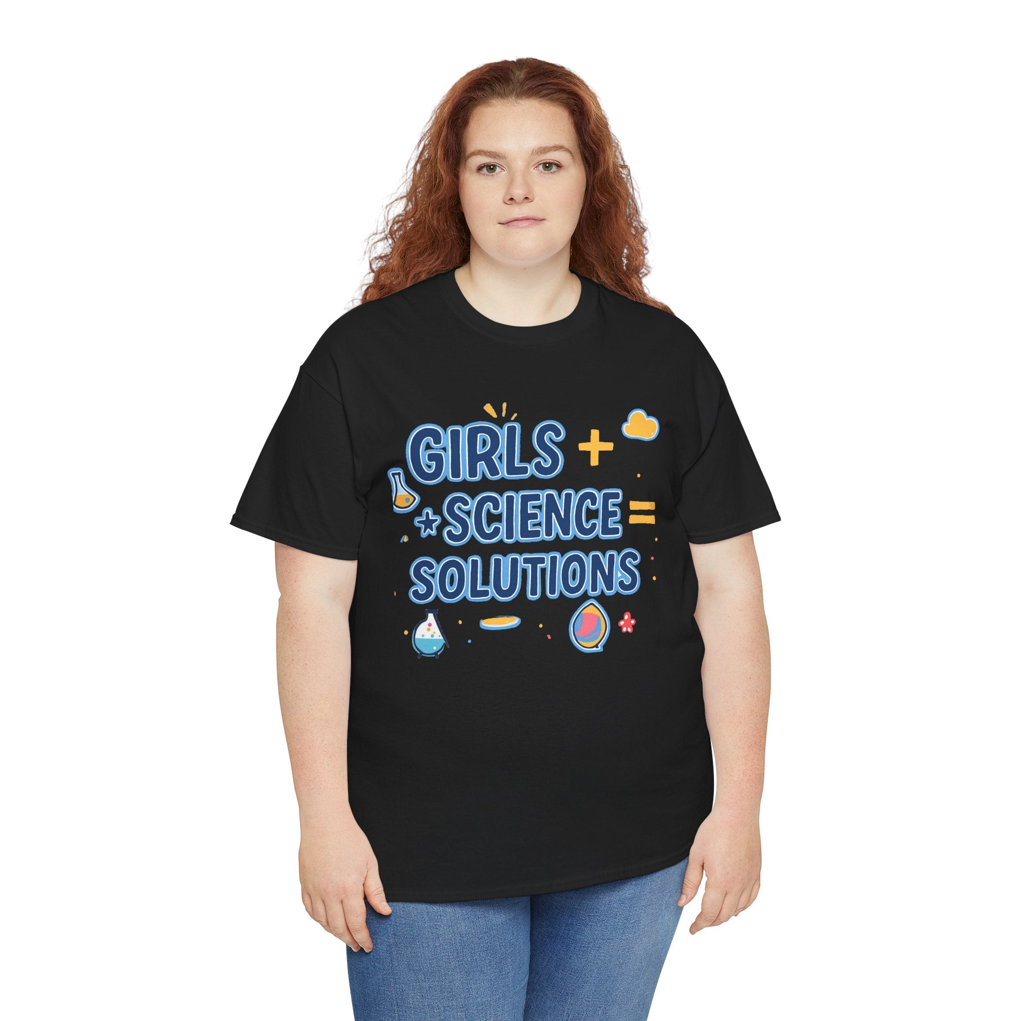 Girls + Science = Solutions Adult Tee