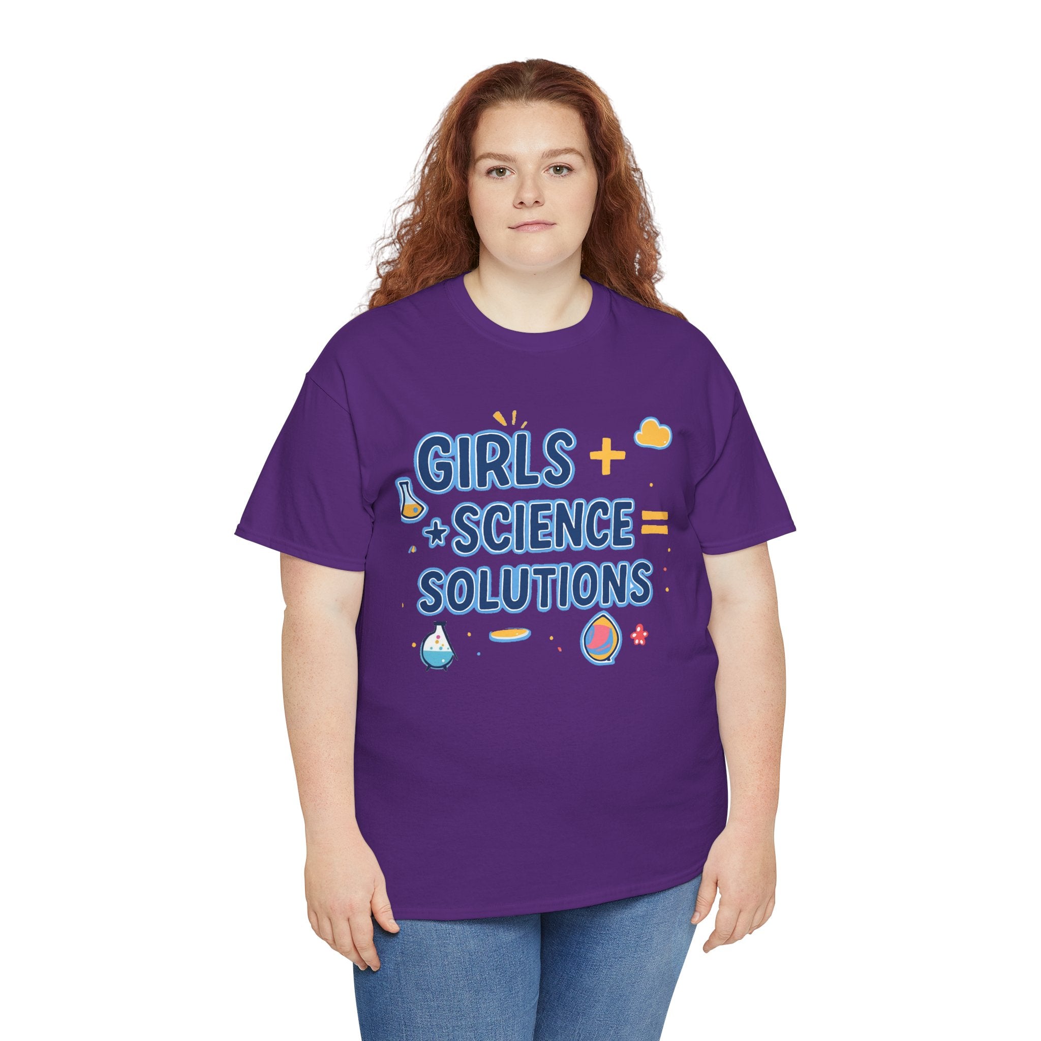 Girls + Science = Solutions Adult Tee