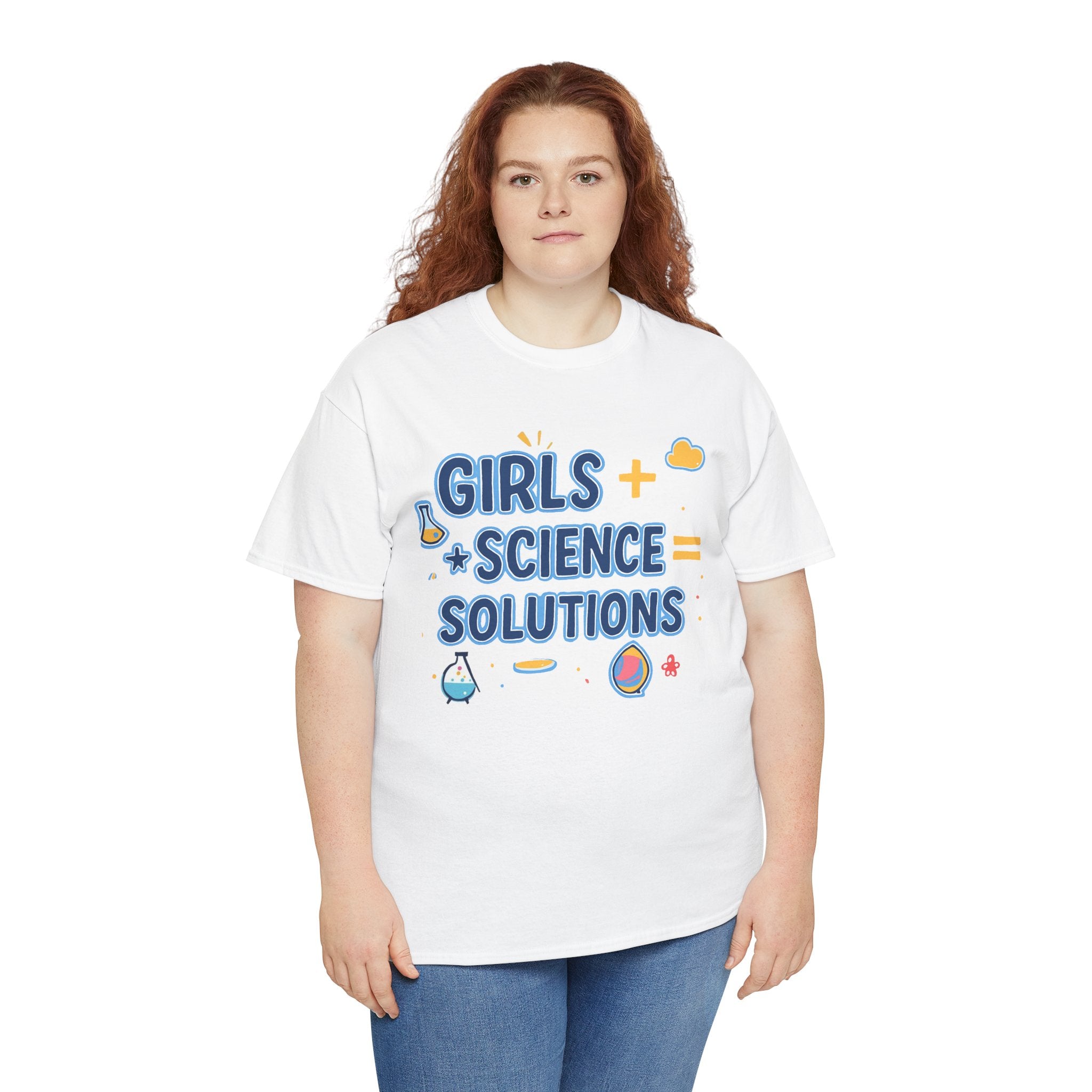 Girls + Science = Solutions Adult Tee