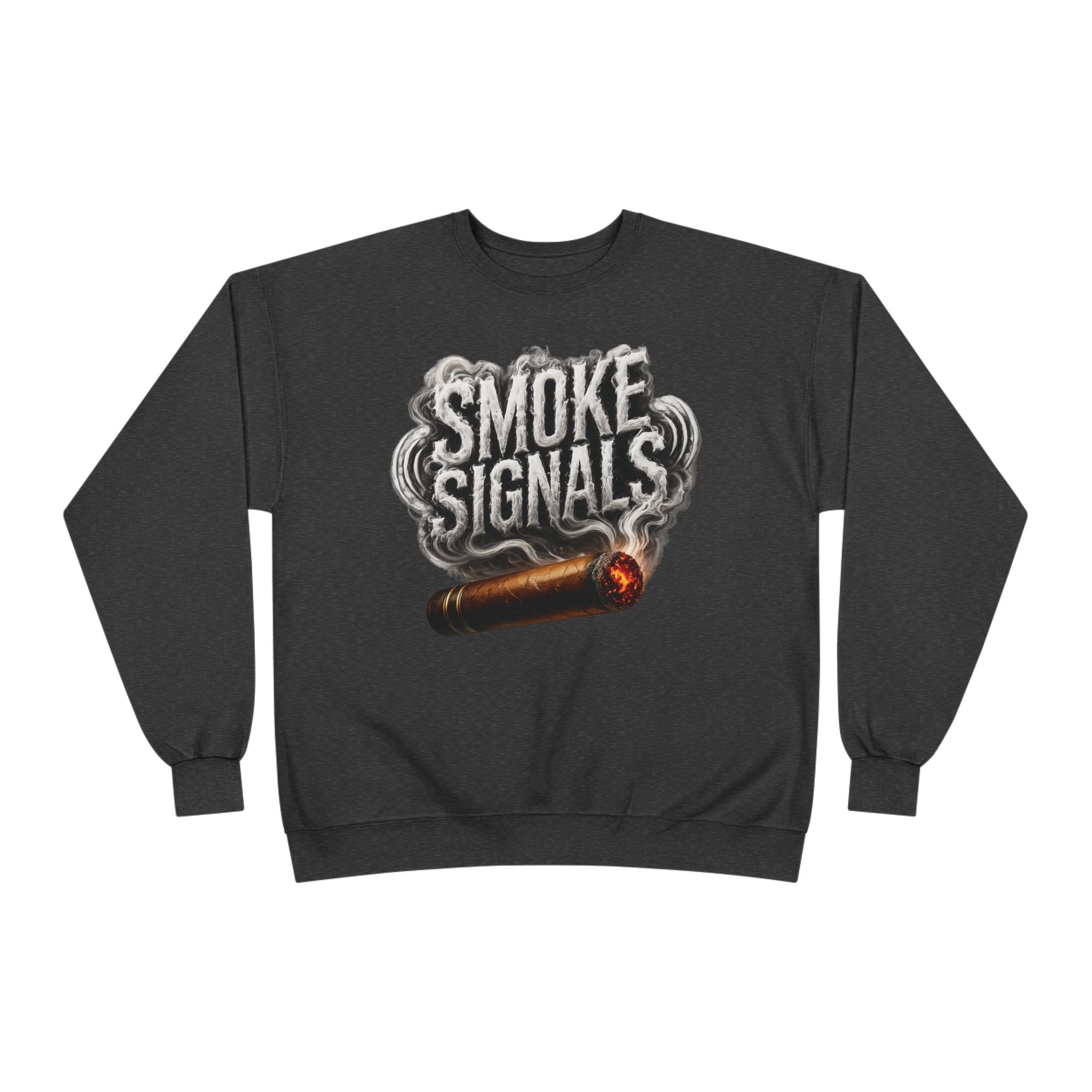 Smoke Signals Crewneck Sweatshirt  with Pockets
