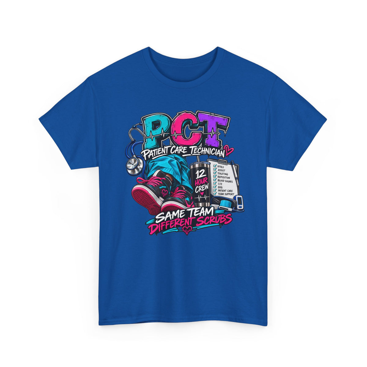 PCT Same Team Different Scrubs Tee