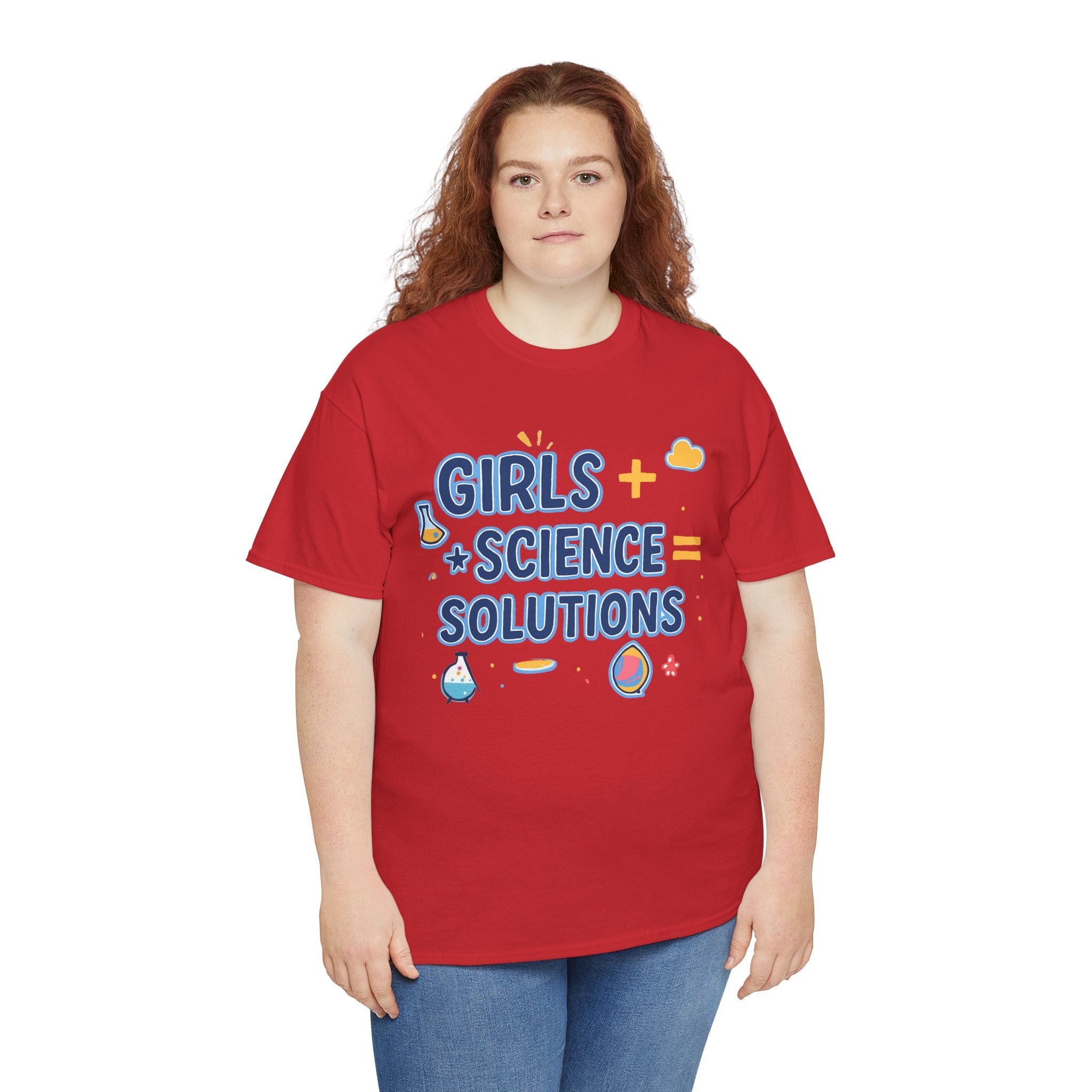 Girls + Science = Solutions Adult Tee